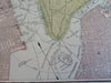 New York City Manhattan Central Park Battery Park 1901 Cram detailed city plan