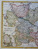 Circle of Lower Saxony Holy Roman Empire Holstein Bremen 1762 Kitchin map