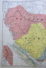 Alberta British Columbia Yukon Railway Territories Canada 1915 color map