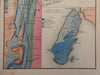 Rutland County Vermont Lake Champlain Isle La Motte 1861 geological map geology