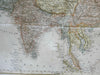 Asia 1844 scarce Harper Copley large map Arabia Hindoostan China Philippines