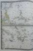 Polynesia Pacific Islands Hawaii c. 1830's Brue large detailed map hand color