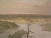 Military Colony near Fort Duncan Texas c.1850 antique engraved hand color print