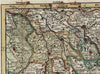 Nijmegen Nimmegen Geldria Holland Netherlands 1737 antique Dutch de Lat map