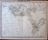 West Africa detauiled Guinea coast Congo Donga Mts. c.1850 detailed German map