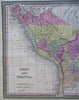 South America Lot x 5 large nice Maps 1850 Cowperthwait Brazil Venezuela Peru