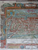 Tours France 1598 Munster decorative antique birds-eye city view