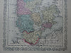 Kingdom of Denmark Jylland Sjaelland Fyn Copenhagen 1856 Charles DeSilver map