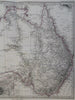 Australia Queensland New South Wales Sydney Port Jackson 1875 Petermann map