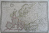 Ancient Europe Roman Empire Migration 1830 Lapie large folio historical map