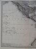 Polynesia Hawaii Tahiti Galapagos Honolulu Pacific 1880 Petermann detailed map