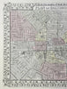 Baltimore Maryland detailed city plan Patapsco River 1866 Mitchell map