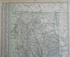 California San Francisco Sacramento Oakland LA 1914 Hammond scarce two sheet map