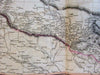 British India Nepal detailed large inset Cabul 1817 Thomson engraved map