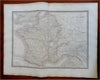 Gaul Ancient France Roman Provinces Northern Italy 1831 Lapie large folio map