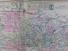 United State Alaska Territory westward migration railroads 1879 Gray old map