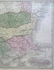 Ottoman Balkans Albania Bosnia Croatia Serbia Wallachia 1853 Hall engraved map