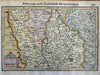 Lorraine France Lotharingia Nancy 1638 Mercator miniature map