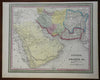 Middle East Persia Iran Arabian Peninsula Afghanistan 1850 fine Cowperthwait map