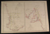 Western & South Australia c.1863 Weller folio scarce old vintage antique map