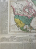 Geographical Historical Statistical Map of North & South America 1820 Carey map