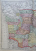 Washington Seattle Tacoma Walla Walla Olympia 1902 Rand McNally large map