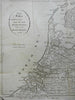 Seven United Provinces Netherlands Holland Brabany Gelders 1795 Montrose map