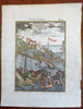 Coral Divers Sailing Boats Asia Indonesia diving 1683 Mallet hand color print
