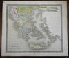 Kingdom of Greece Crete Rhodes Epirus Athens Sparta 1842 Greenleaf map