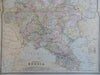 Russian Empire Finland Poland Ukraine 1889-93 Bradley folio hand color map