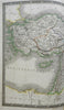 Ottoman Anatolia Syria Mesopotamia Armenia Turkey 1829 Hall folio Longman map