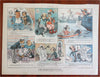 American Politics Opper art 1880's Puck Political Cartoons Lot x 10 color prints