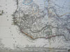 West Africa Moroco Algeria Guinea Senegal Guinea 1876 Stieler detailed map