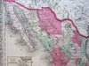 Mexico Texas 1867 Johnson territorial Arizona Tehuantepec Isthmus inset