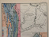 Rutland County Vermont Lake Champlain Isle La Motte 1861 geological map geology