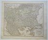 Ottoman Balkans Albania Serbia Macedonia 1855 Stulpnagel detailed map