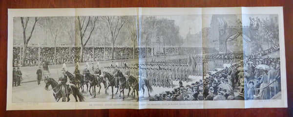 NYC Madison Square Centennial Military Parade West Point Cadets 1889 print