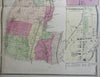 Hamden Mount Carmel Centreville Connecticut 1868 F.W. Beers town & city plan