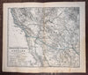 American Southwest California Arizona New Mexico 1881 Petermann detailed map