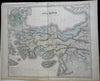 Asia Minor Anatolia Lydia Bithynia Cappadocia Pontus 1855 Philip Historical map