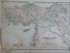 Ottoman Empire Armenia Syria Iran Persia Asia Minor 1889-93 Bradley large map