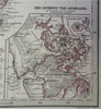 West Australia New Zealand Tasmania Auckland 1880 Petermann detailed map