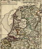 United Provinces Netherlands Nederland 1761 by Ellis uncommon miniature map