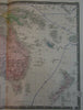 Australia 1876 Brue New Zealand New Guinea Levasseur Delagrave large fine map