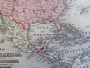 North American United States British Canada 1888 Bradley-Mitchell scarce map