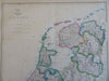 Holland Netherlands Amsterdam Rotterdam Utrecht Guelders c. 1856-72 Weller map