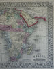 Africa Continent Cape Colony Guinea Congo Mozambique Egypt 1867-9 Mitchell map