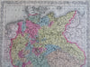 Germany Prussia Bavaria Austria Bohemia Hanover Saxony Rhineland 1856 Young map