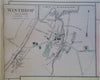 Bath Dexter Richmond Village Winthrop Sagadahoc County Maine 1893 Stuart map