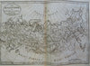 Russian Empire St. Petersburg Moscow Siberia Kamchatka c. 1790's Cary map